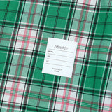 オーバーフィット格子縞チェックシャツ/OVERFIT PLAID CHECK SHIRT-GREEN+PINK
