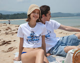 【OUTLET】グランマプリントクロップTシャツ BLUE