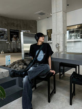 スプレープリントTシャツ