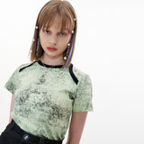 Stone Crop-T shirt [Light Green] (6593597669494)