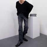 SKハッチVネックニット/SK Hacchi V-neck Knitwear (5 colors)