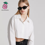 ユナ クロップドシャツ/YUNA CROPPED SHIRT