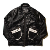 メシ―レザージャケット/messy leather jacket