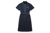 プリーツサマードレス / PLEATS SUMMER DRESS_NAVY