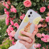 メロンクリームブレッドバニージェリーハードアイフォンケース/melon cream bread bunny jelly hard phone case
