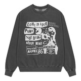 LOVE PUNK PIGMENT SWEATSHIRT