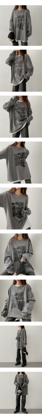 プリティースウェット長袖Tシャツ