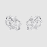 Authentique Earrings Silver (Plated White gold)
