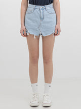 デニムスカートパンツ / W65 DENIM SKIRT PANTS_LIGHT BLUE