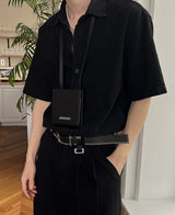 ホルター ツータック デニムシャツ / Halter Two-tuck Denim Shirt