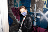 FASHION MASK - CHECKER BLUE (4623554510966)