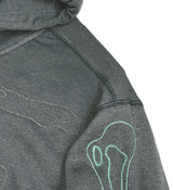 THE FOUNDATION zip-up hoodie(Khaki grey) (6636898091126)