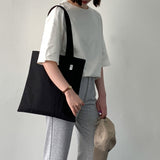 Oxford simple line bag - black