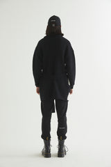 CHECKERBOARD ROBE CARDIGAN BLACK (6613774336118)