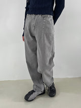 Slit puff point pants