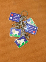 777 pony keyring