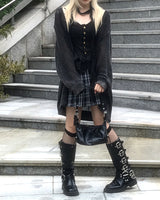 Preppy Pleated Tennis Check Skirt
