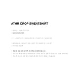 BLACK ATHR CROP SWEATSHIRT