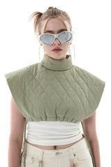キルティングクロップベスト/QUILTING CROPPED VEST