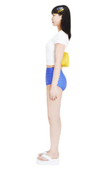 90sベアクロップスパンショートスリーブTシャツ/90s bear crop span short sleeve t-shirts (white)