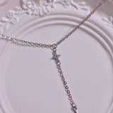 y shape necklace