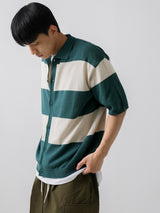 ストライプカラーカーディガン/Stripe collar cardigan 3color