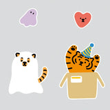 PARTY TIGER 4PCS STICKERS (6538533601398)