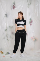 アンフッテッドショートスリーブクロップ / TOP(9284) Unfooted Short Sleeve Crop