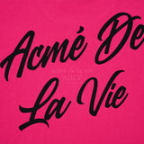 SCRIPT LOGO PRINTING SHORT SLEEVE T-SHIRT PINK