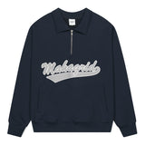 SCRIPT LOGO HALF ZIP SWEATSHIRT