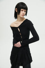 SLIT LAYERED DRESS (6688671989878)