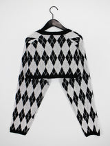 アーガイルニットボレロ / Argyle Knit Bolero (3color)