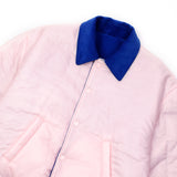 [UNISEX] Reversible Logo-Appliqued Cotton-Corduroy Bomber Jacket (Blue)