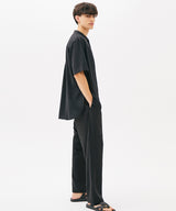 ONE POCKET MINIMAL COLLAR OVERFIT SHIRT (NAVY) (6585497256054)