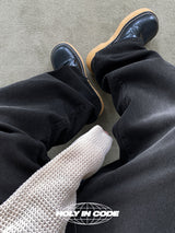 No.9330 C black wide denim PT (6677589590134)