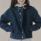 スティッチデニムトラッカージャケット / STITCH DENIM TRUCKER JACKET_BLUE
