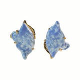 Artistic Gold earring_B(Blue) (6642406031478)