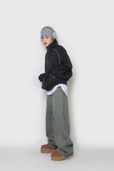 ペイズリーパイピングジップアップ / Paisley Piping Zip-Up