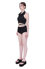 ツイストビキニショーツ/twist bikini shorts (black)