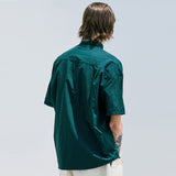 2ND タイプトラッカーナイロンシャツ / 2ND TYPE TRUCKER NYLON SHIRT DARK GREEN
