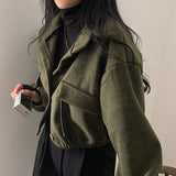 [Satisfaction 100%] Coming soon Banding Cropped Short Jacket/Coat - 5 colors