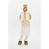 CHERRY CROP STRING DOWN VEST [IVORY]