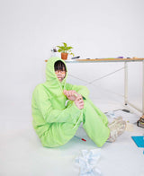 0MW tough cutting hoodie_light green