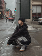 (UNISEX)アーサーデニムハーフスエットトレーニングパンツ