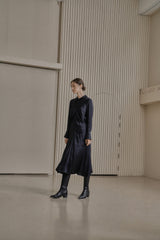 ドレーパリードレス/DRAPERY DRESS_BLACK