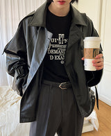 ダミアンバルーンレザージャケット/[引き合い殺到] Damien Balloon Leather Jacket