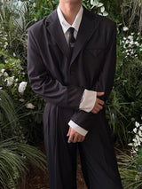 Youth Fine Denim Wide Slacks (2color)