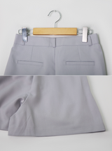 ツーピンタックハーフスラックス