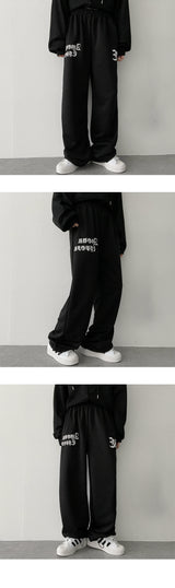 ハートストリングバンデッドウエストパンツ/Hearts String Lettering Banded Waist Pants