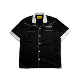 ロゴエンブロイダーパイプウェスタンシャツ/[UNISEX] Logo Embroidered Piped Western Shirt (Black)